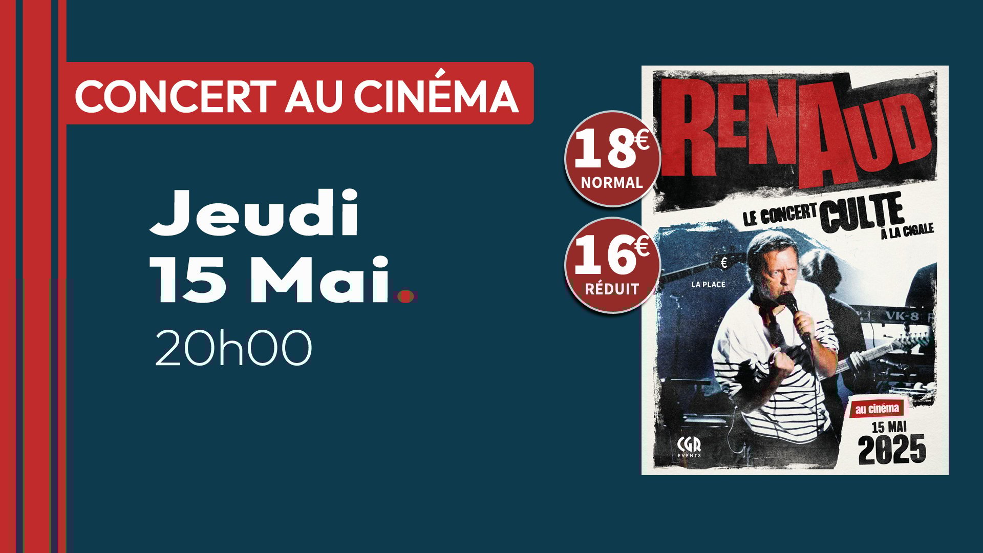 Renaud, le concert culte à La Cigale !