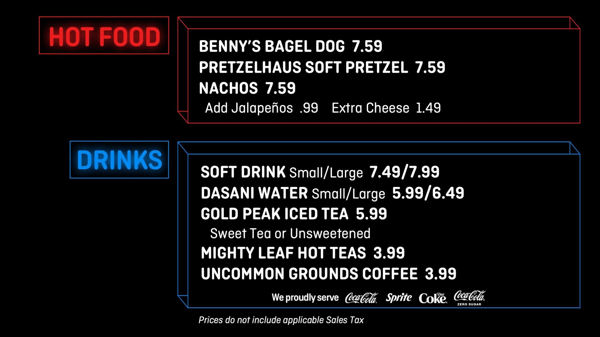 Concession Items