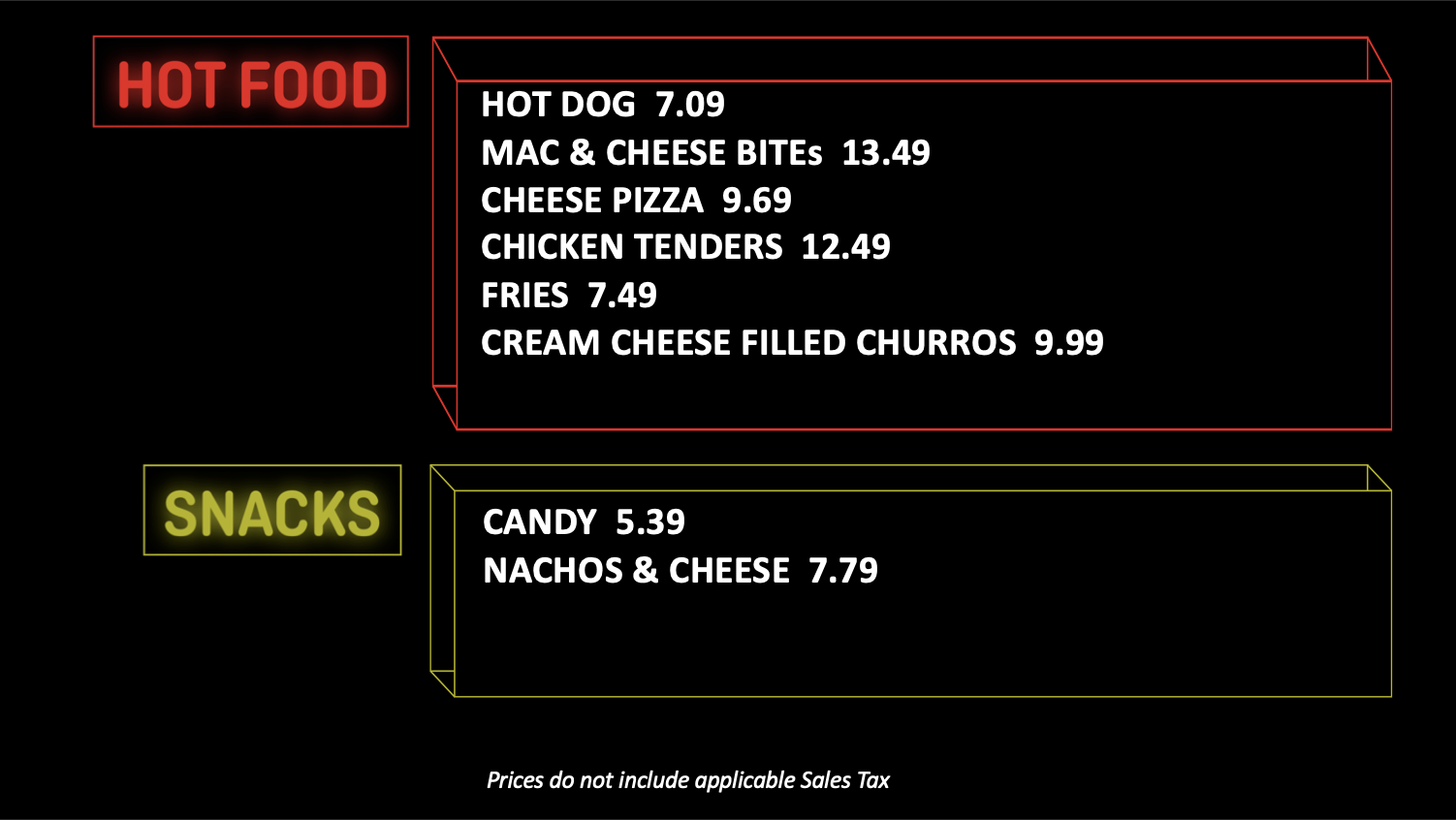 Concession Items