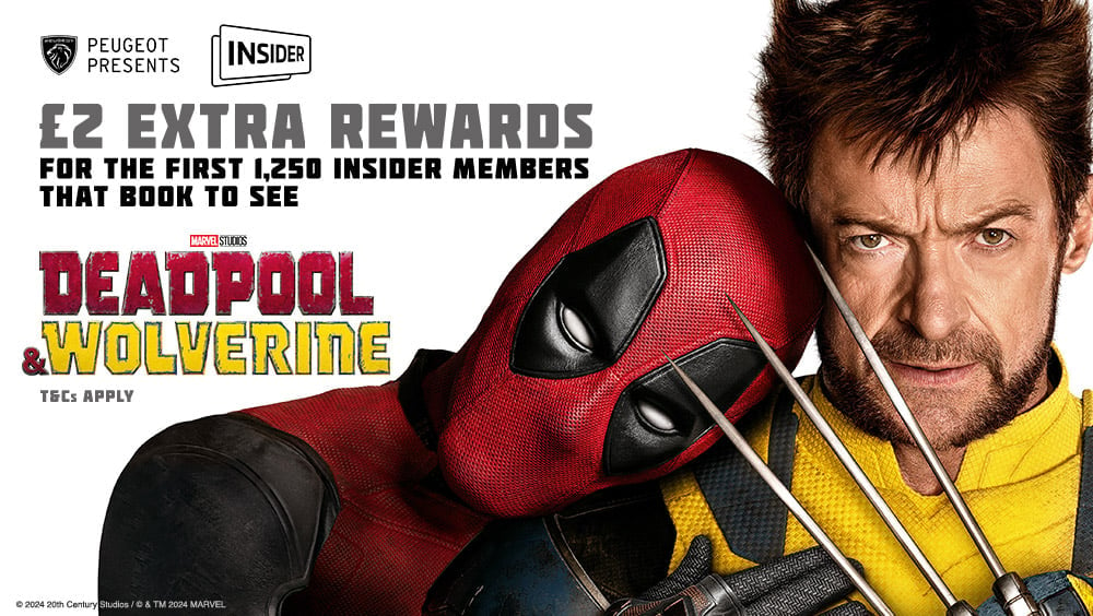 Earn extra £2 rewards with Deadpool and Wolverine