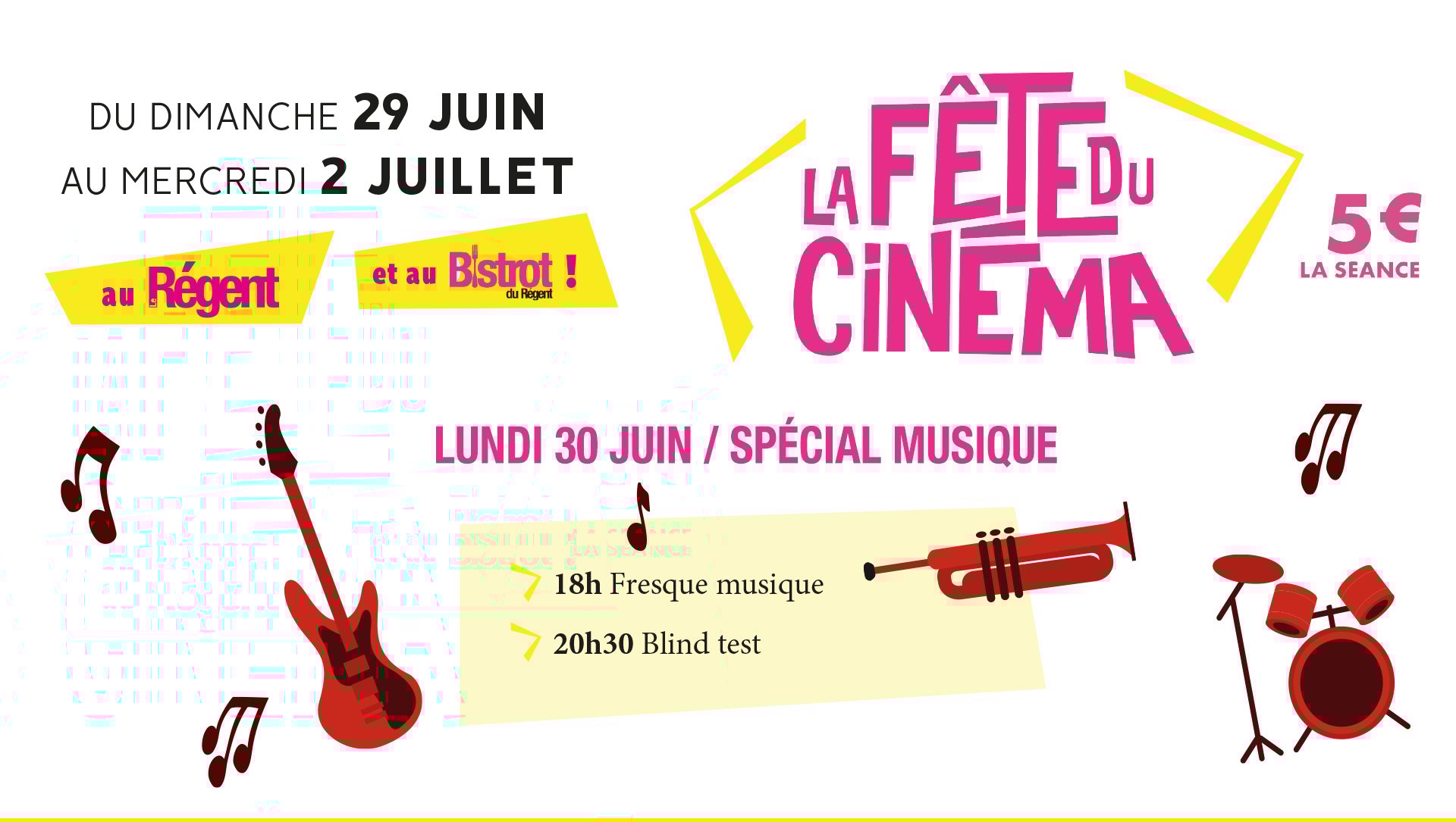 Fête du cinéma Lundi 30 juin