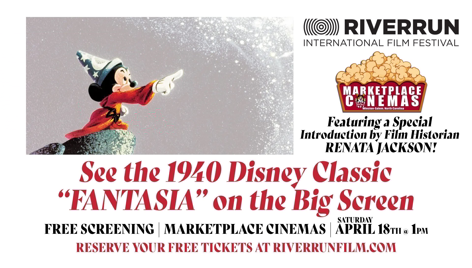Join us as we continue our partnership with RiverRun International Film Festival to bring 2 Family Classics to the Big Screen for FREE during the 2026 Festival! 
