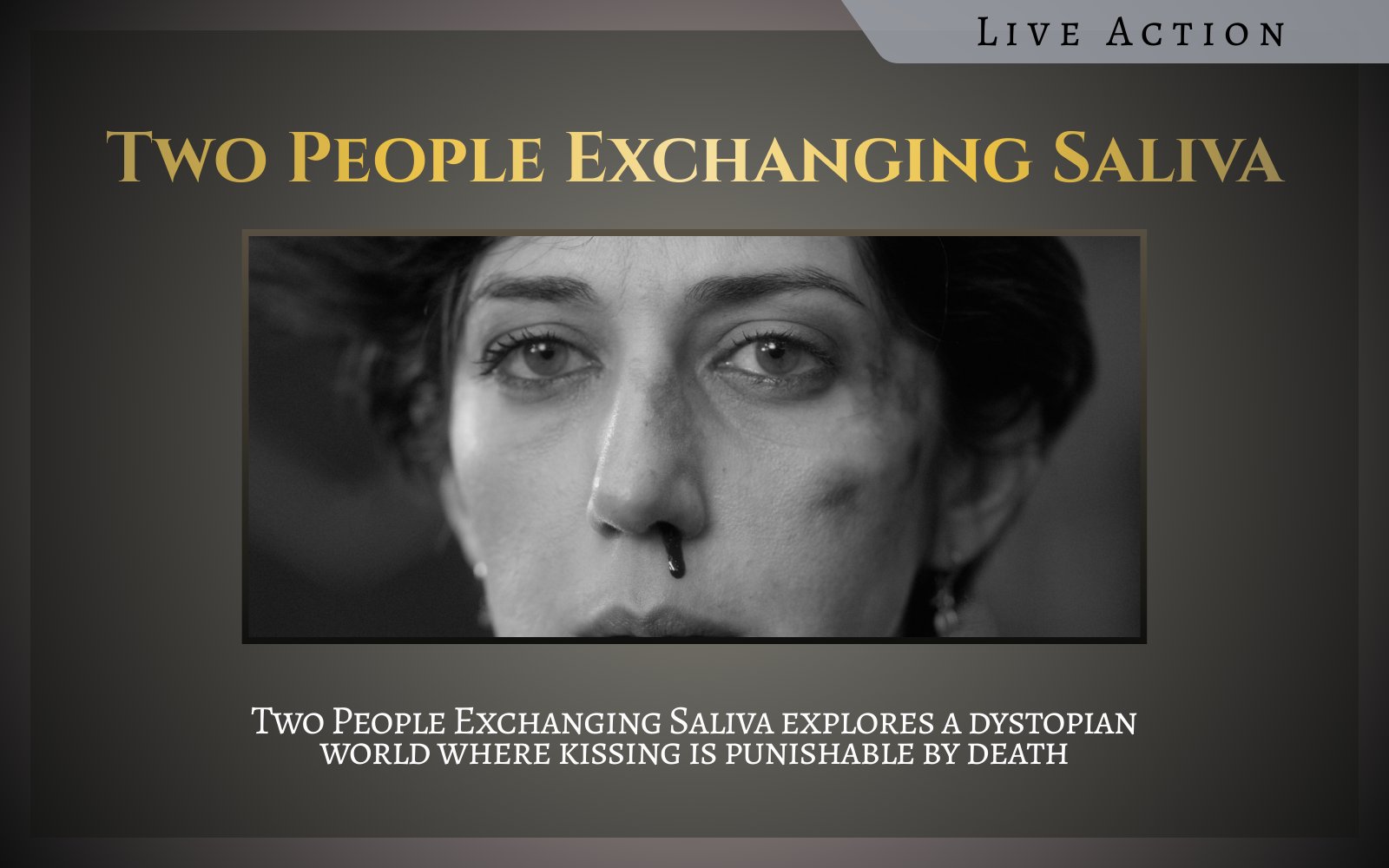 Two People Exchanging Saliva