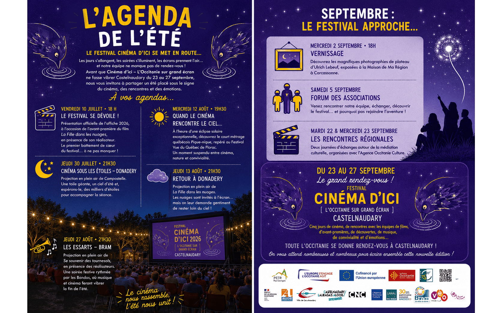 Agenda de l'été Cinéma d'Automne