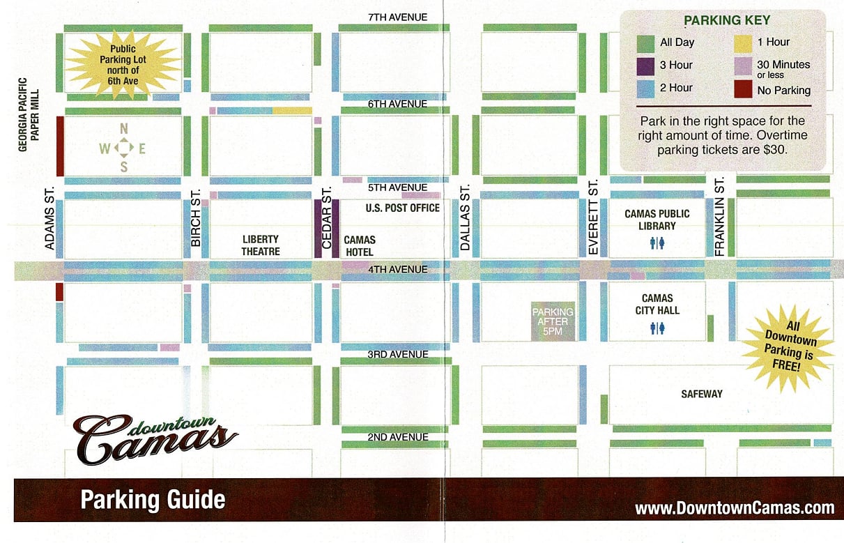 Downtown Camas Parking Guide