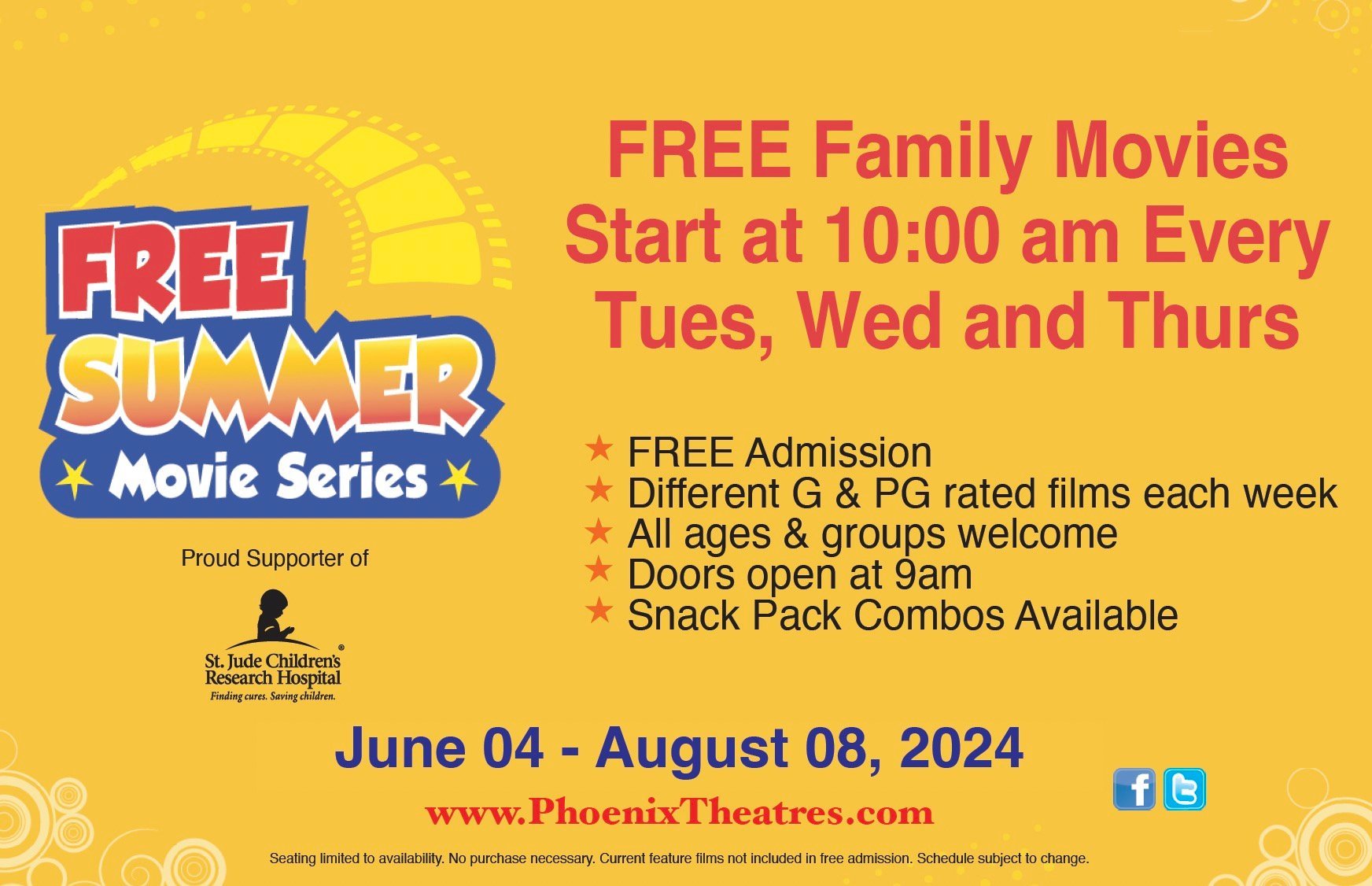 Chartiers 2024 Free Summer Movie Series