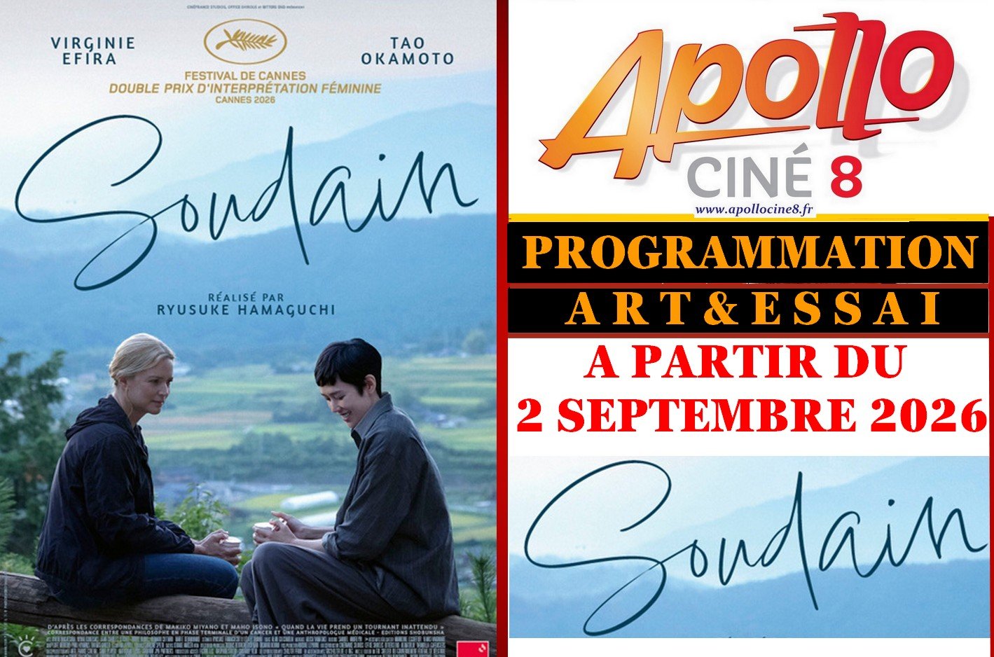 A partir du 2 septembre : Soudain