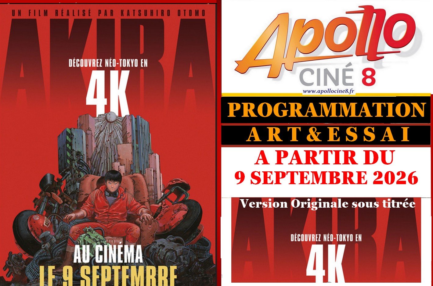 A partir du 9 septembre : Akira