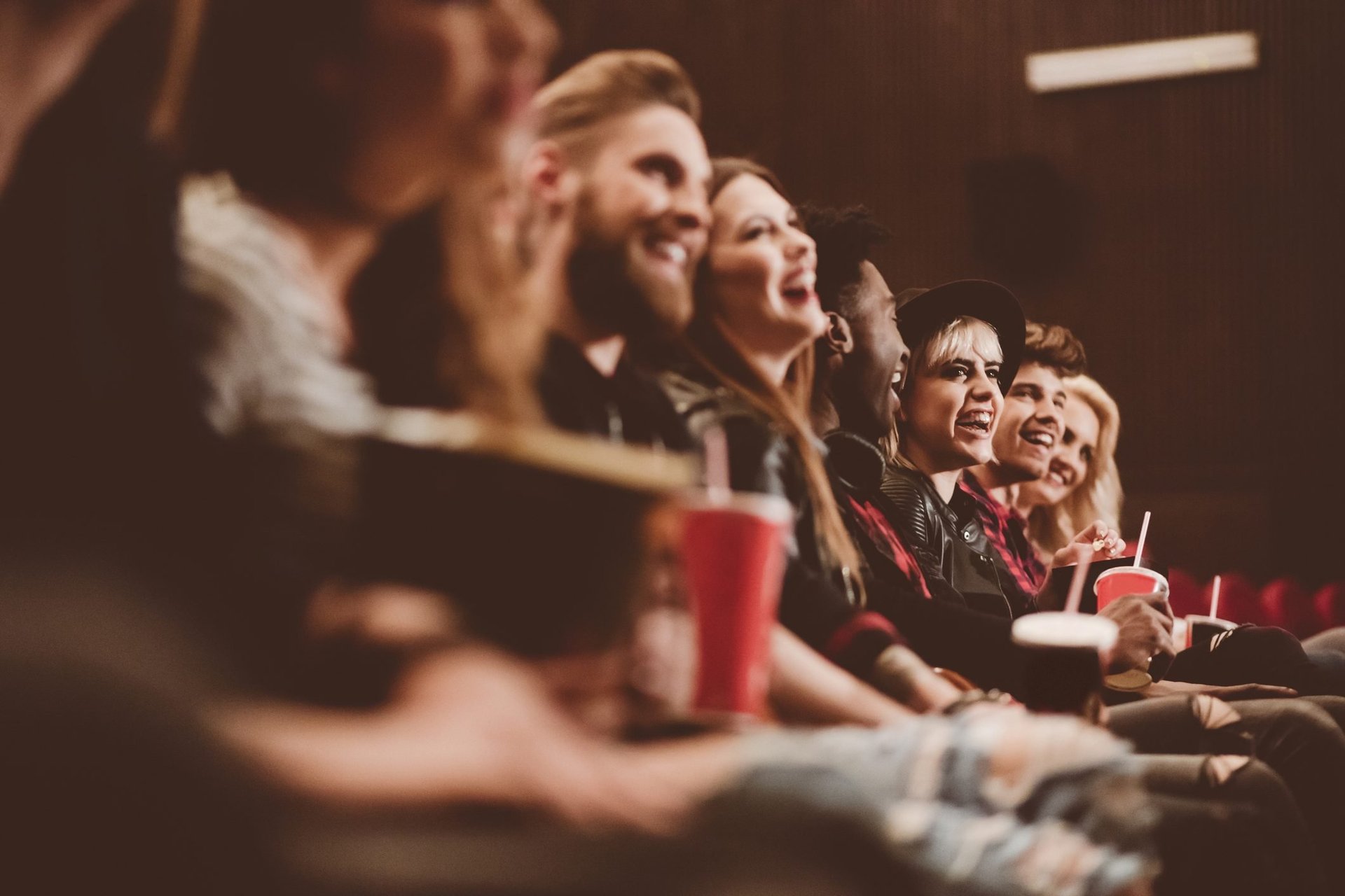 Large Group Sitting In Cinema