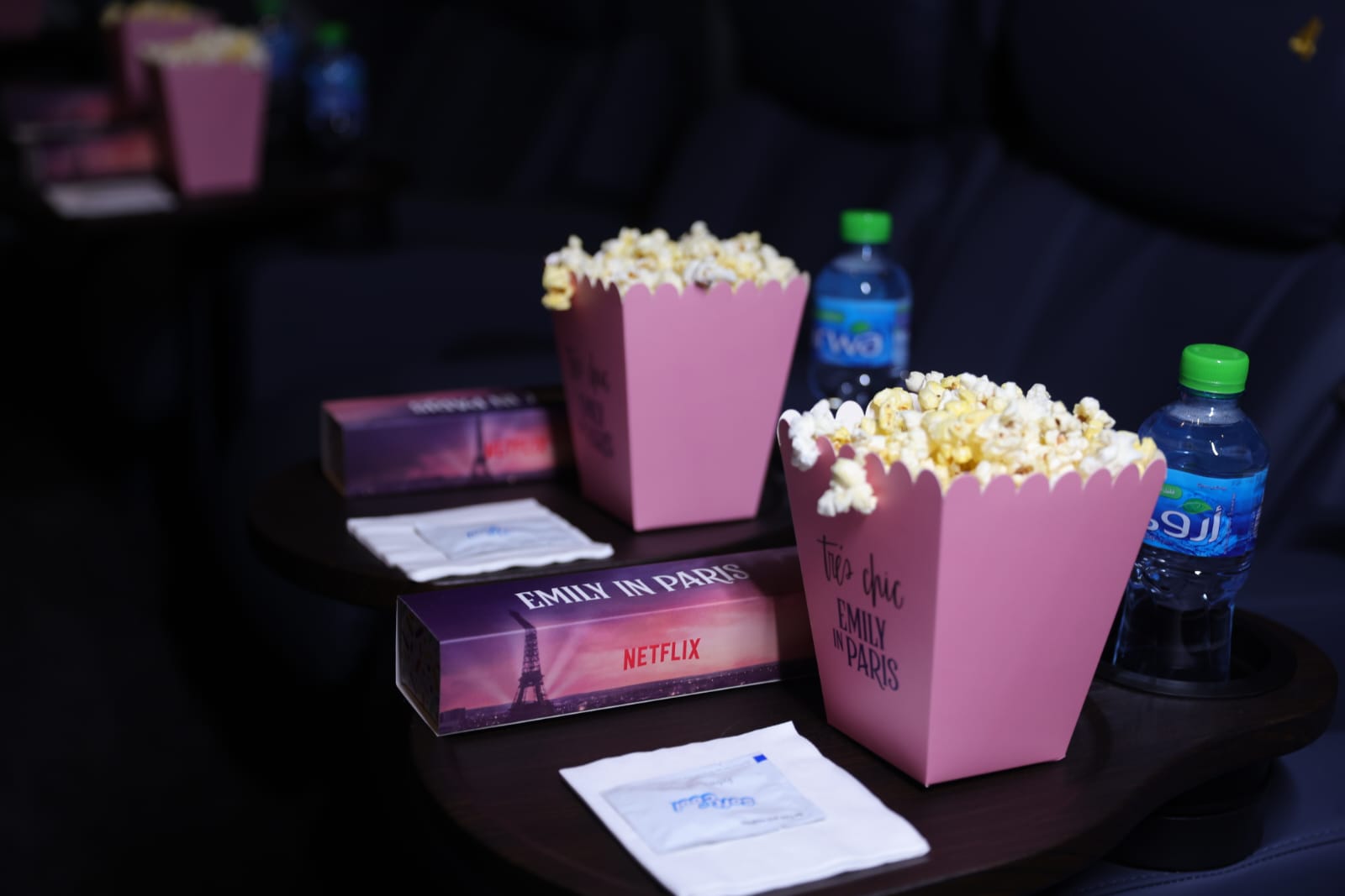 Emily in Paris popcorn boxes