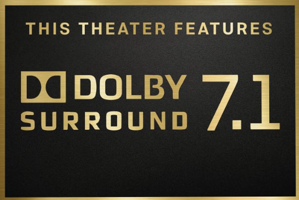 Dolby 7.1 plaque