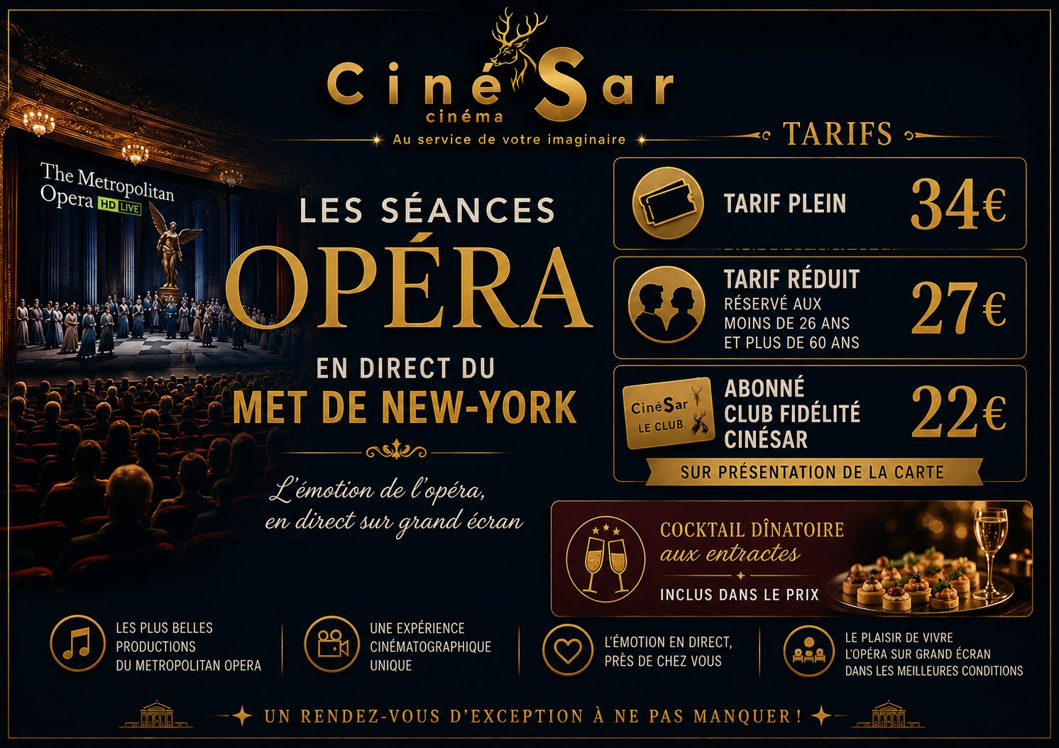 TARIF OPERA