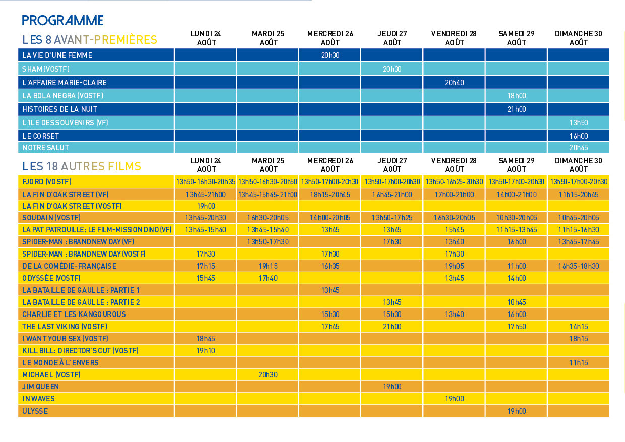 horaires
