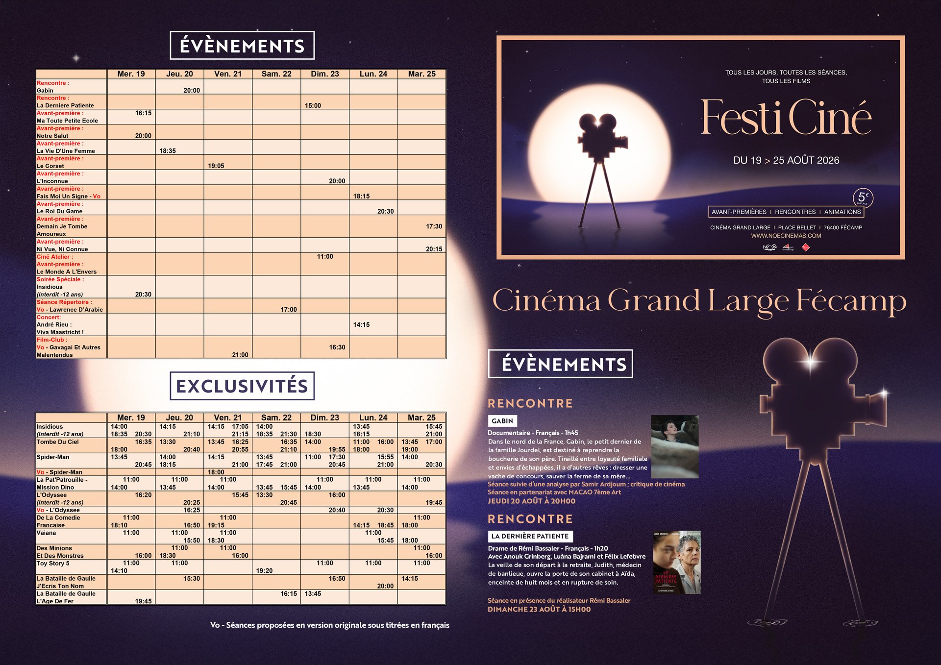Programme  festi ciné page 1