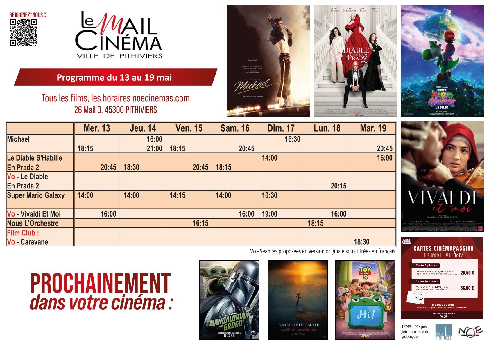 Programmation de la semaine