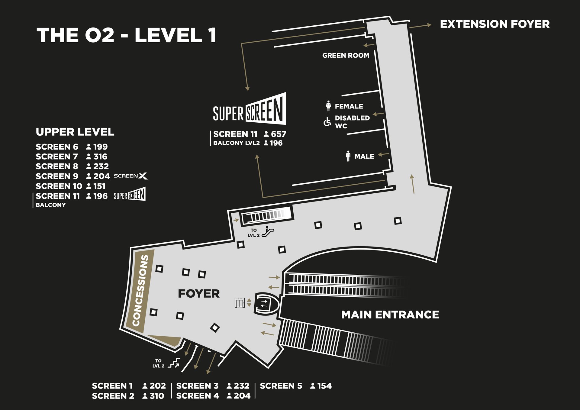 O2 Entrance Foyer Floor Plan