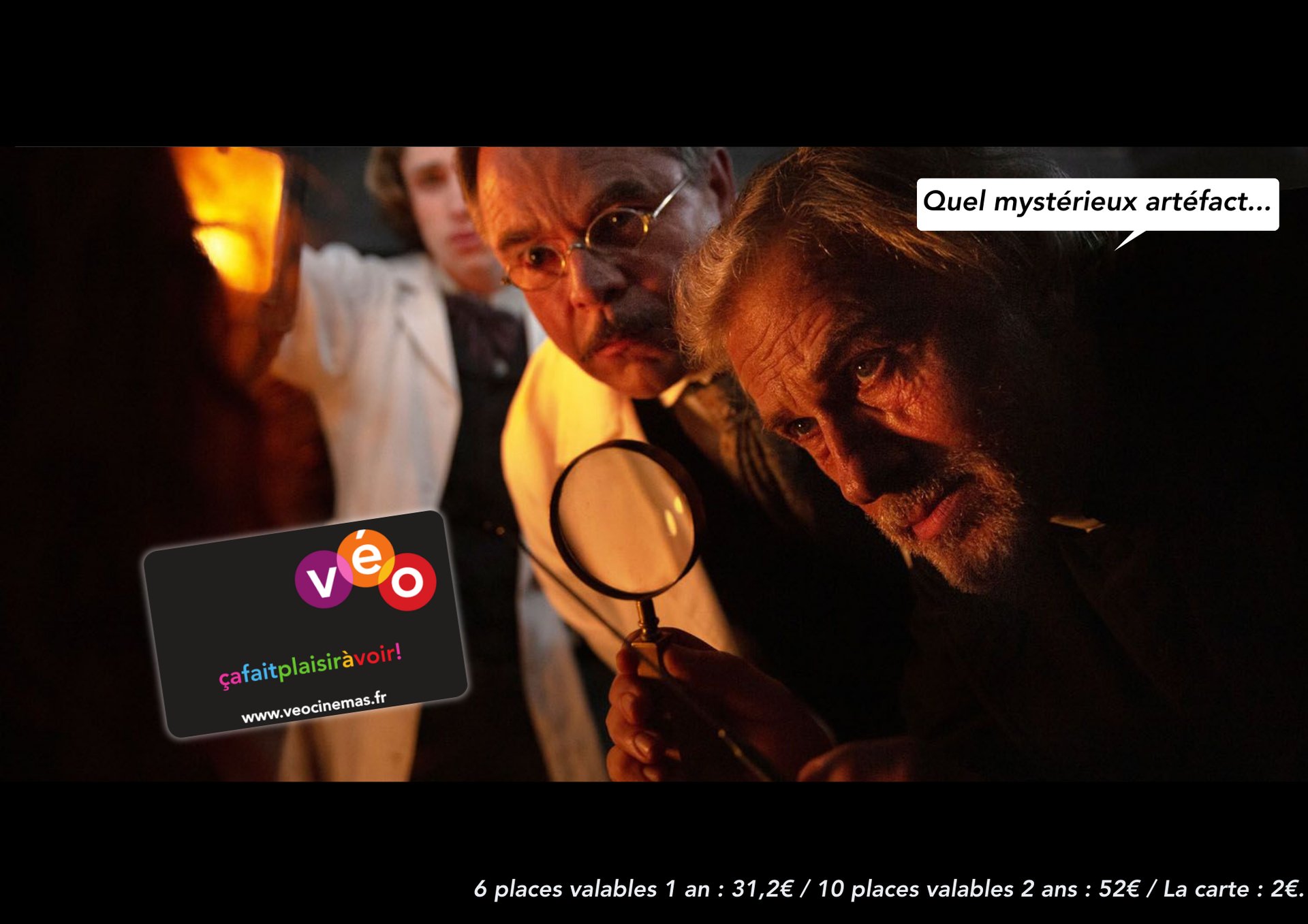 Carte abonnement Véocinémas