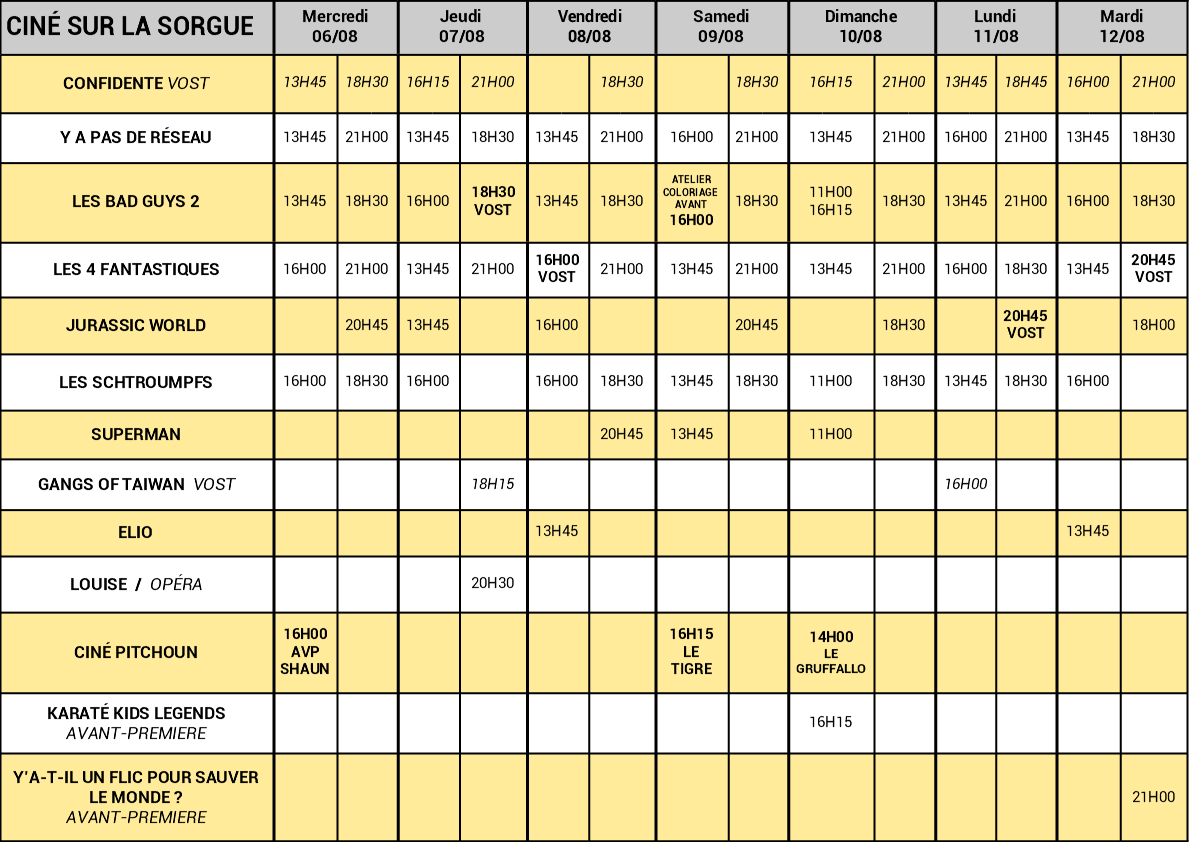 Programme +1