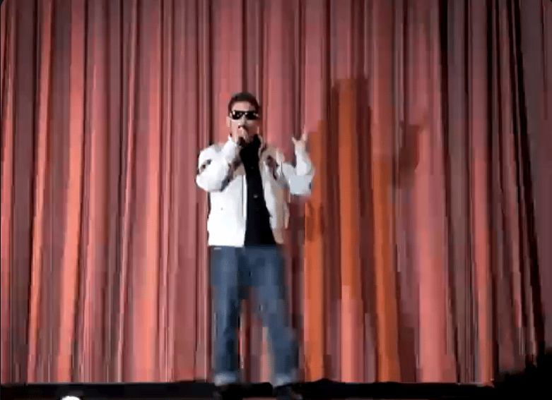 corey on stage at the chabot 