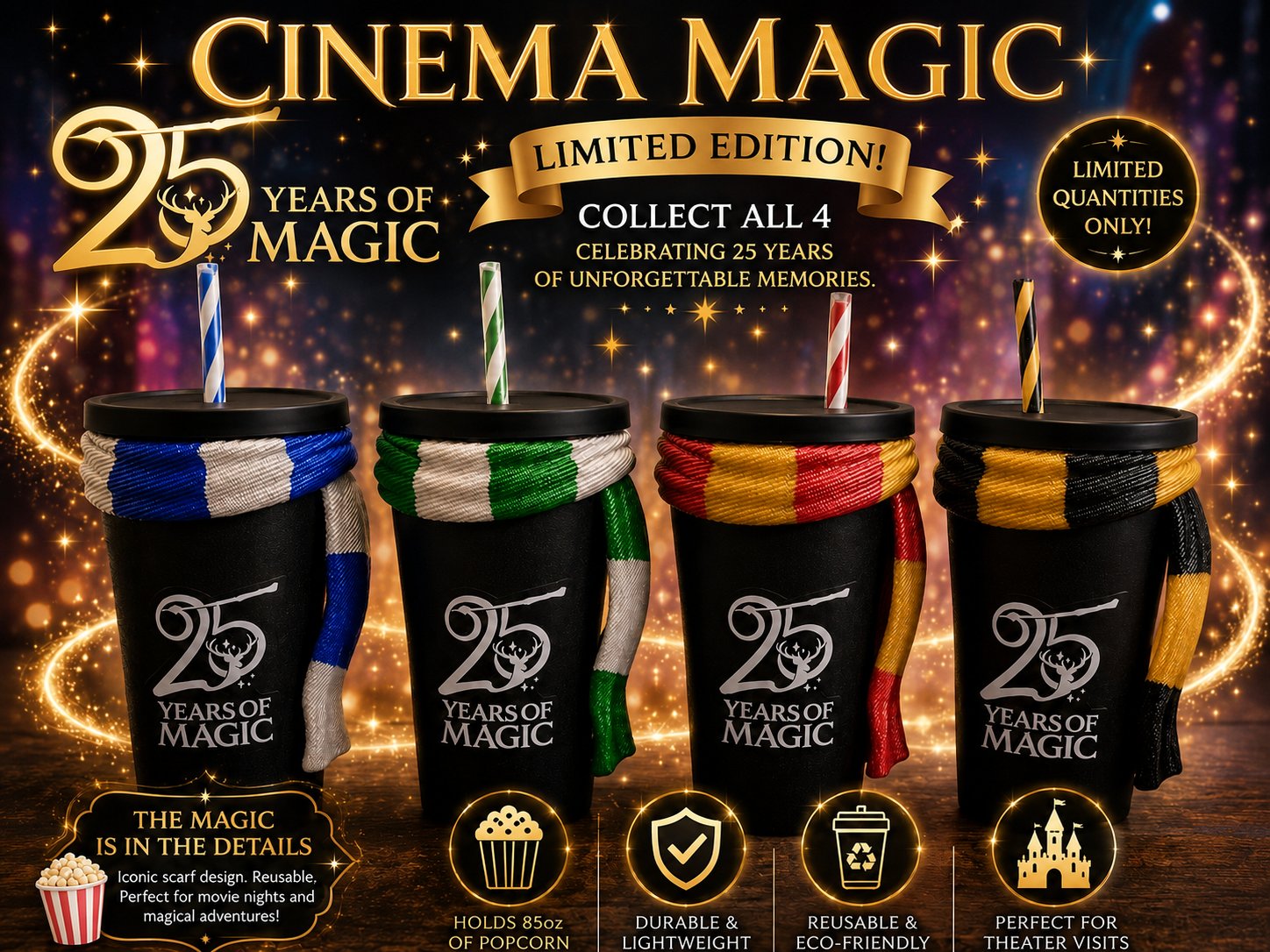 Harry Potter 25th Anniversary Tumblers