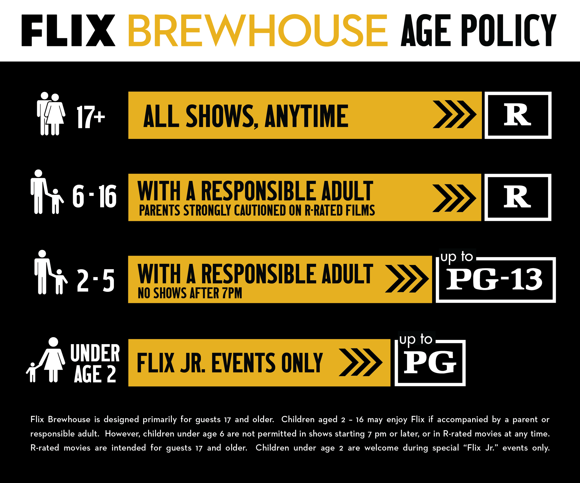 Flixbrewhouse age Policy