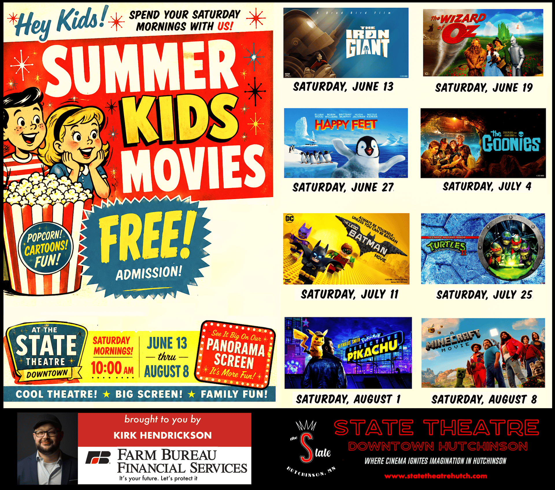Saturday Matinees Summer 2026