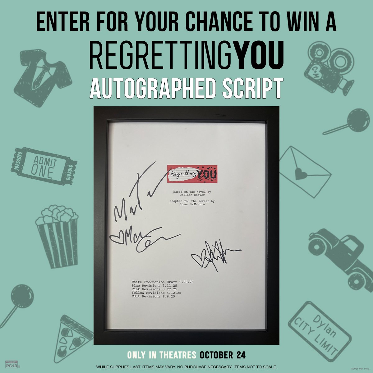 REGRETTING YOU Sweepstakes
