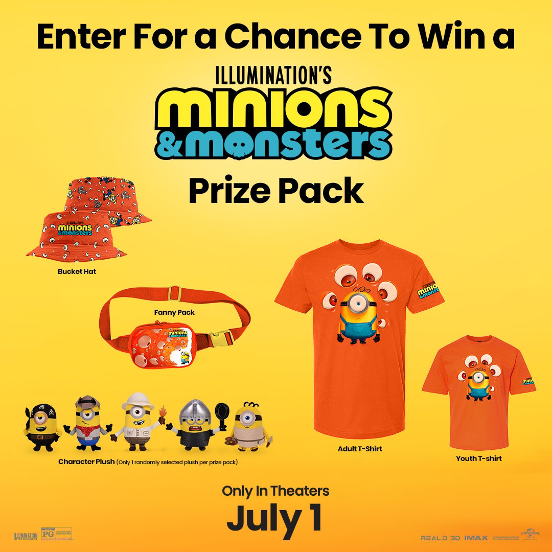 MINIONS AND MONSTERS sweepstakes