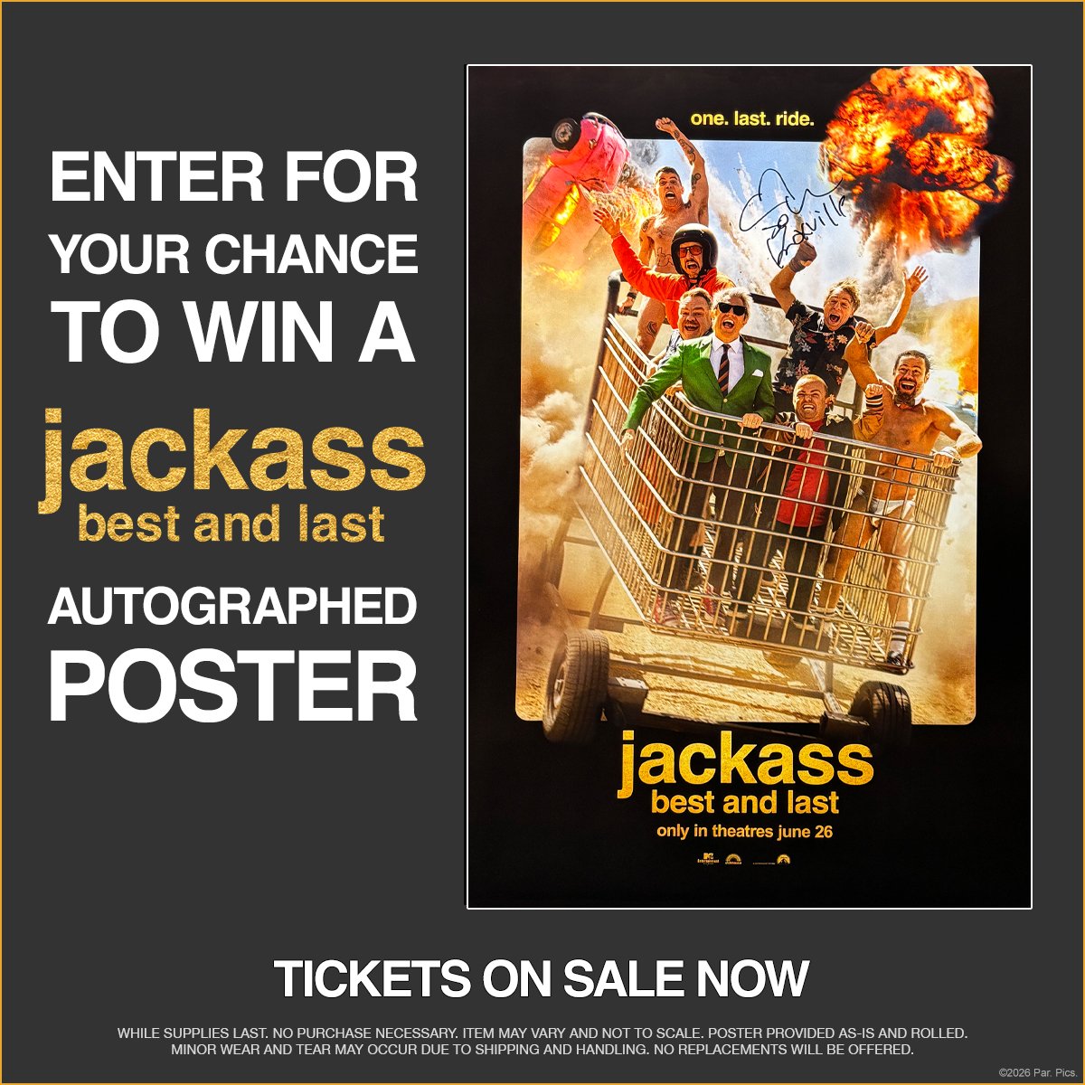 JACKASS: BEST AND LAST Sweepstakes
