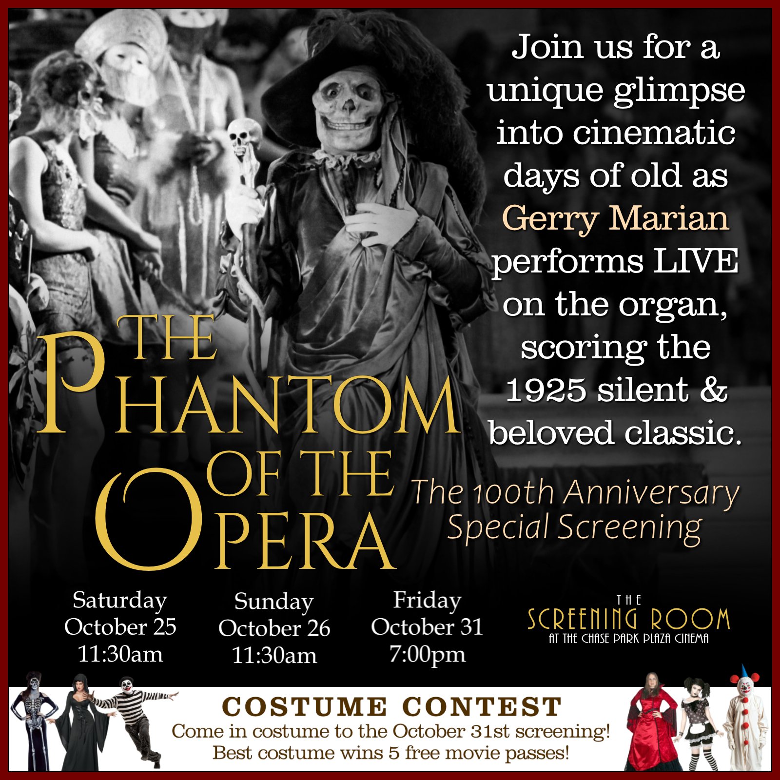 Phantom of the Opera with Live Organist