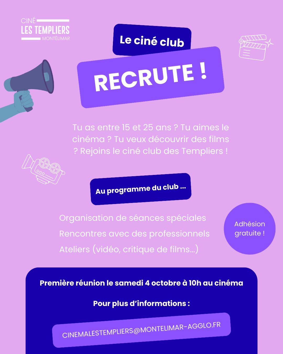 Le ciné-club recrute !