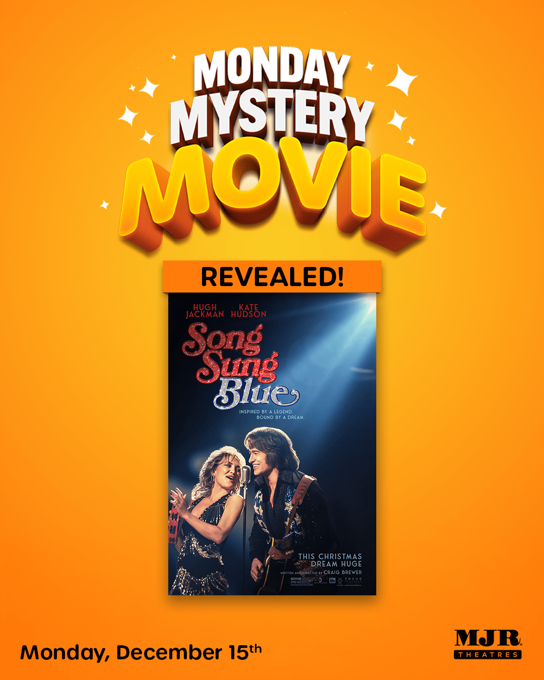Monday Mystery Movie Reveal of Song Sung Blue