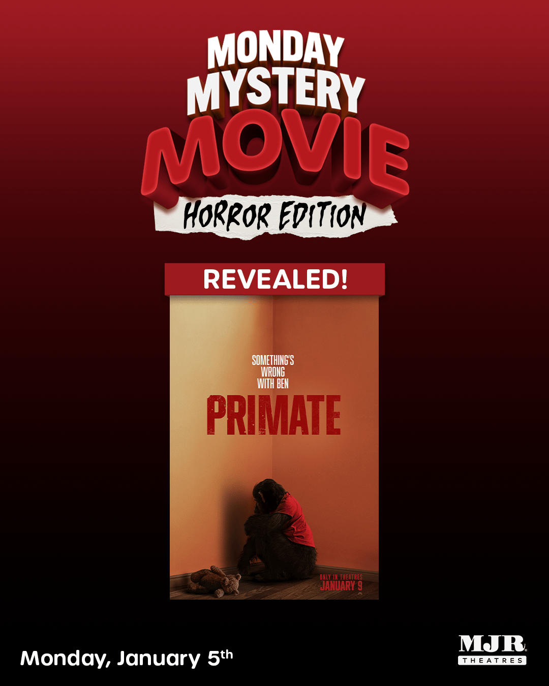 Monday Mystery Movie Reveal of Primate