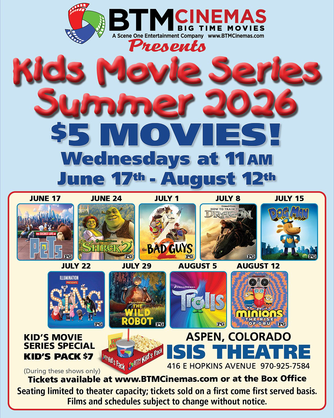 Kids Summer Movie Series