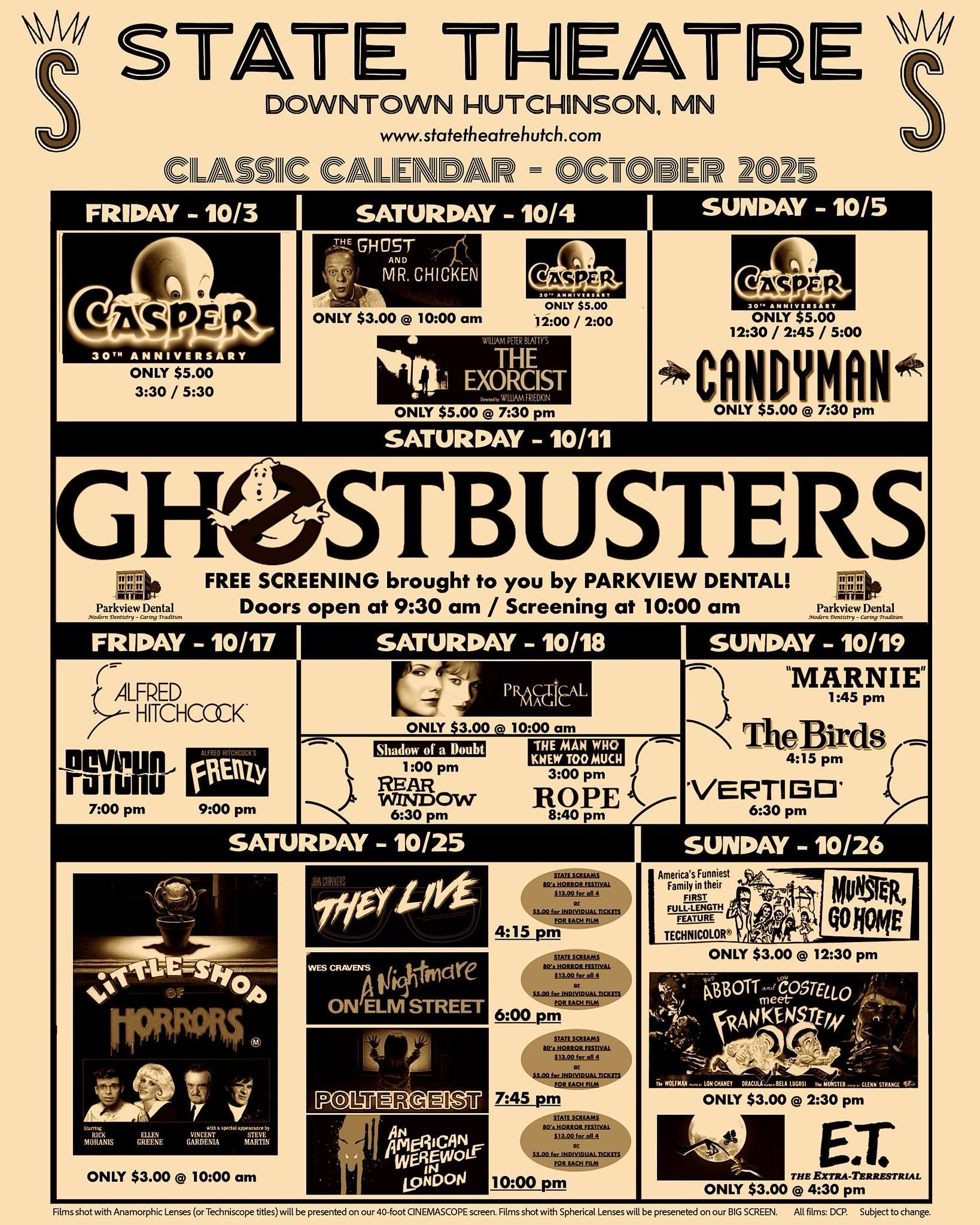 October Classics Schedule