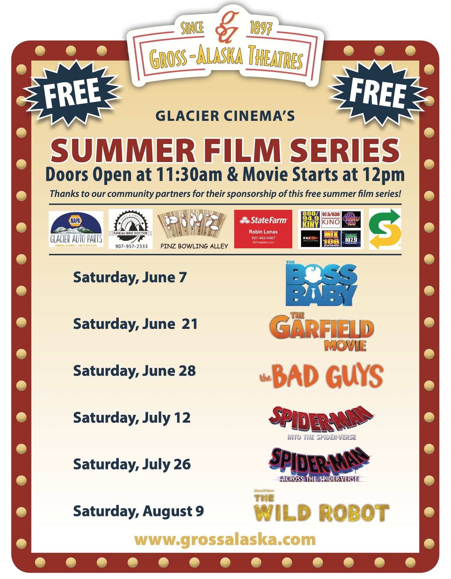 Free Summer Film Series
