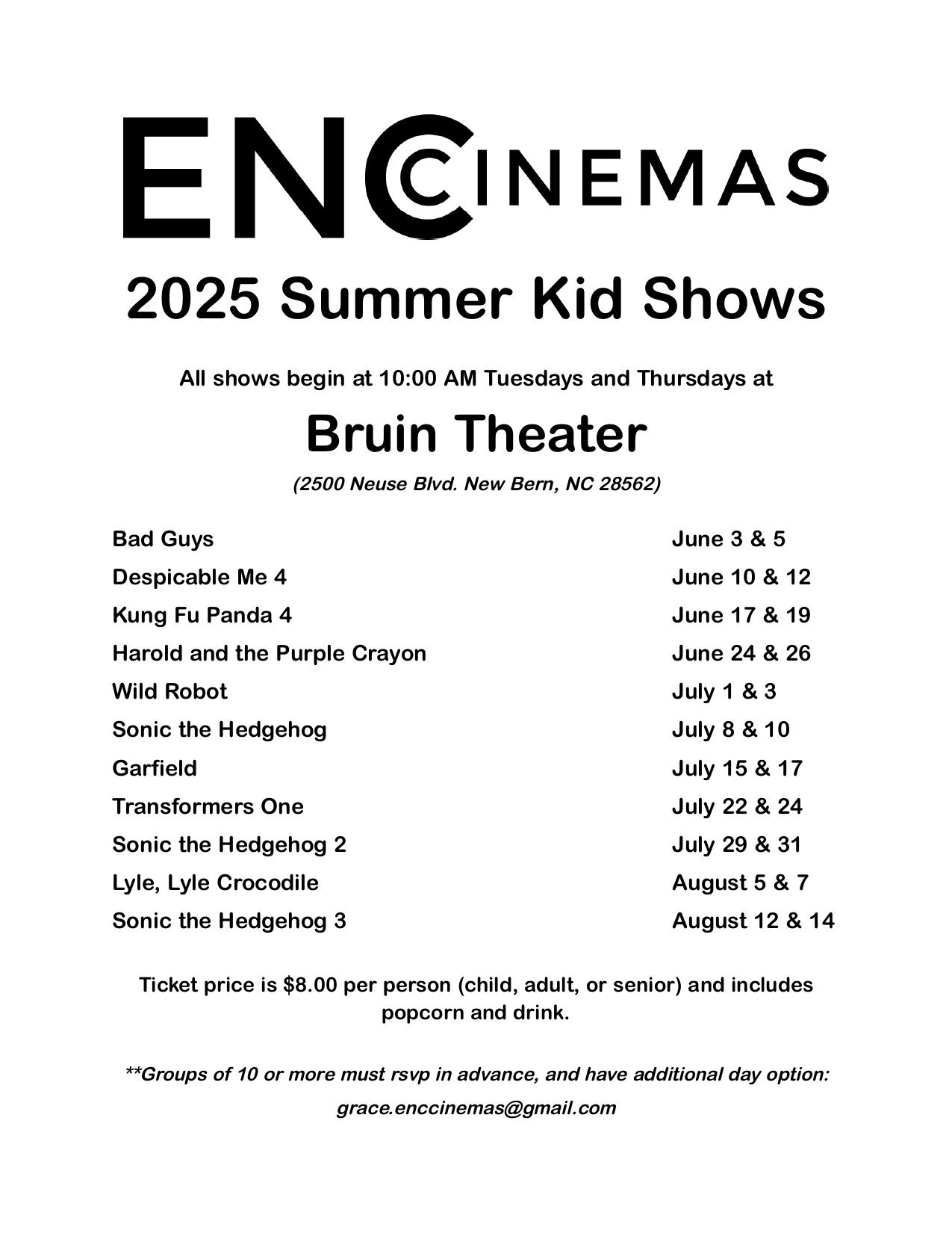 Summer Kid Shows