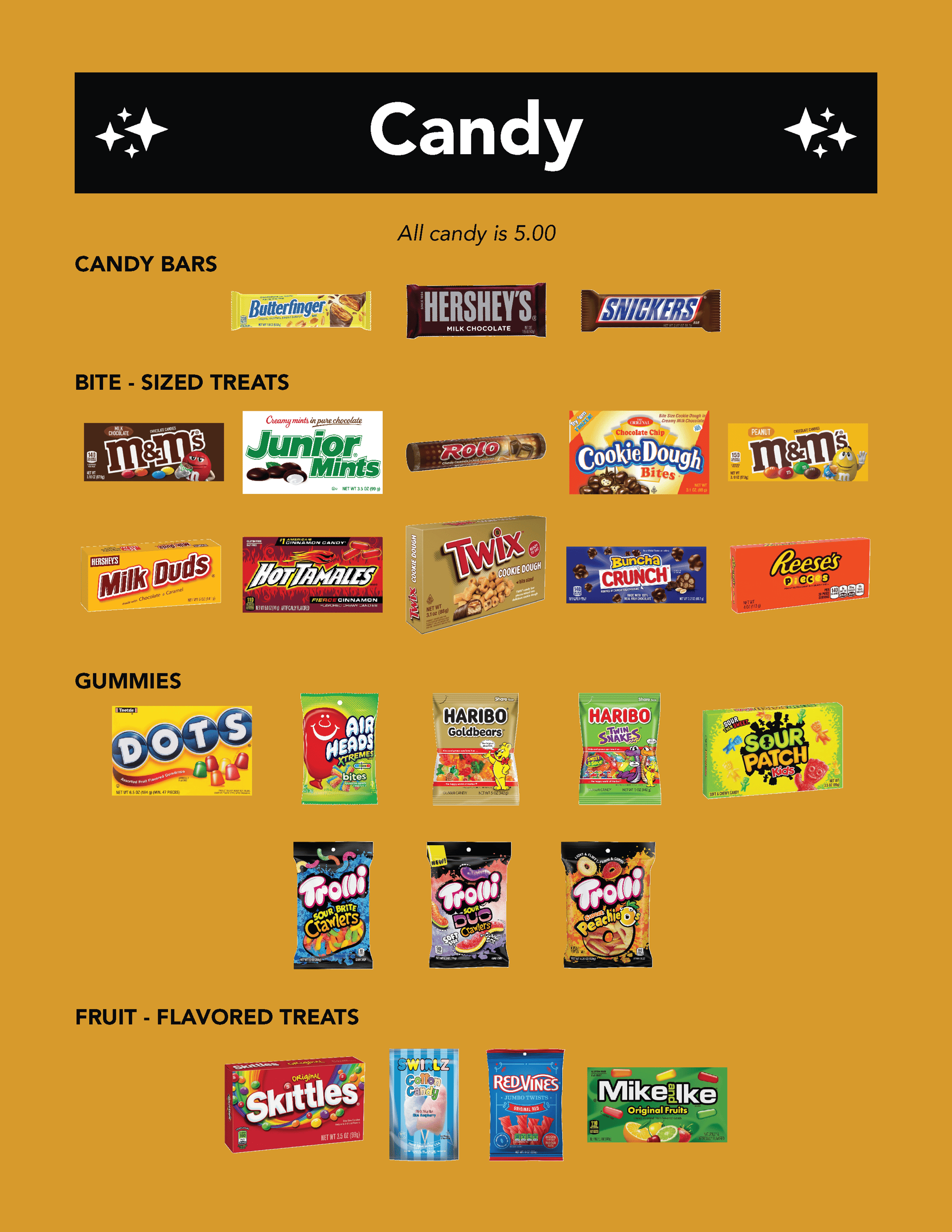 Menu Cinema Magic, Yankton SD