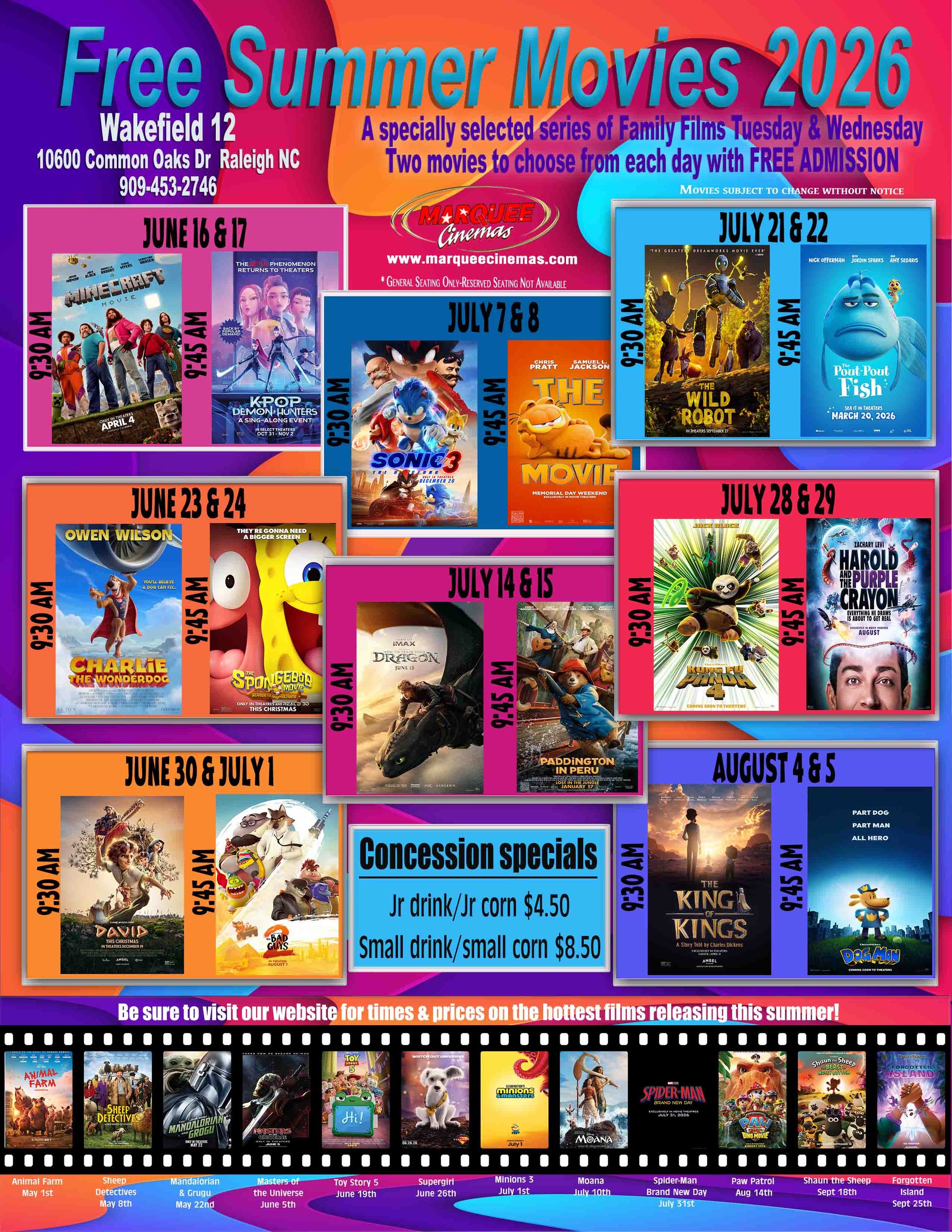 2026 Kids Summer Series Promotion