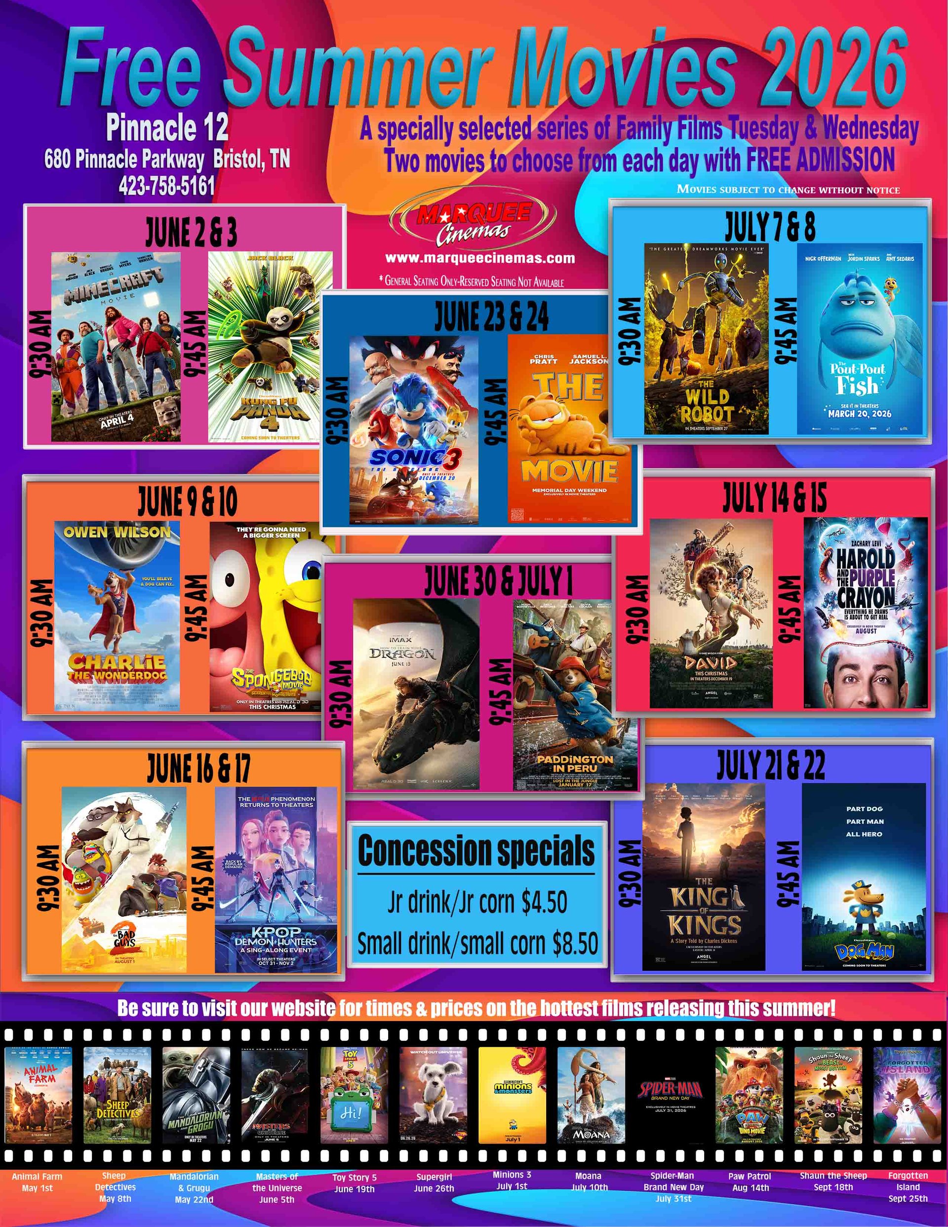 2026 Kids Summer Series Promotion