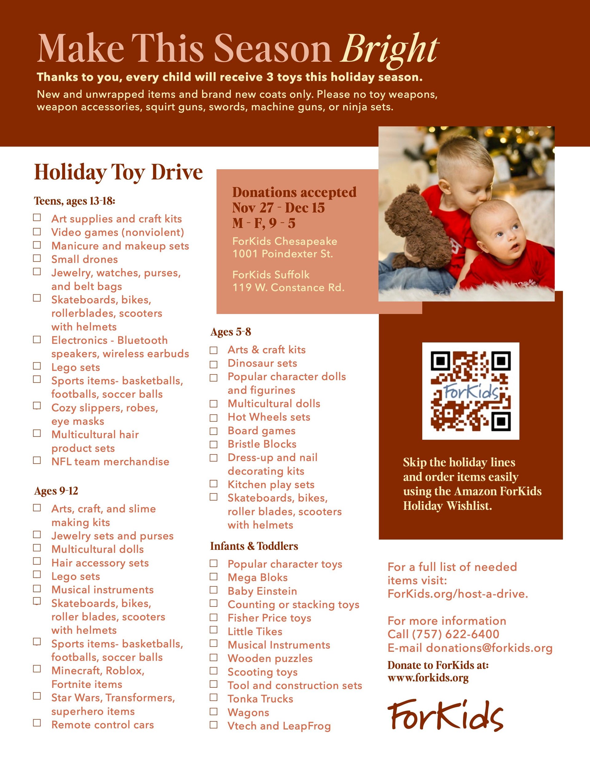 Non-Food Gift Suggestions List