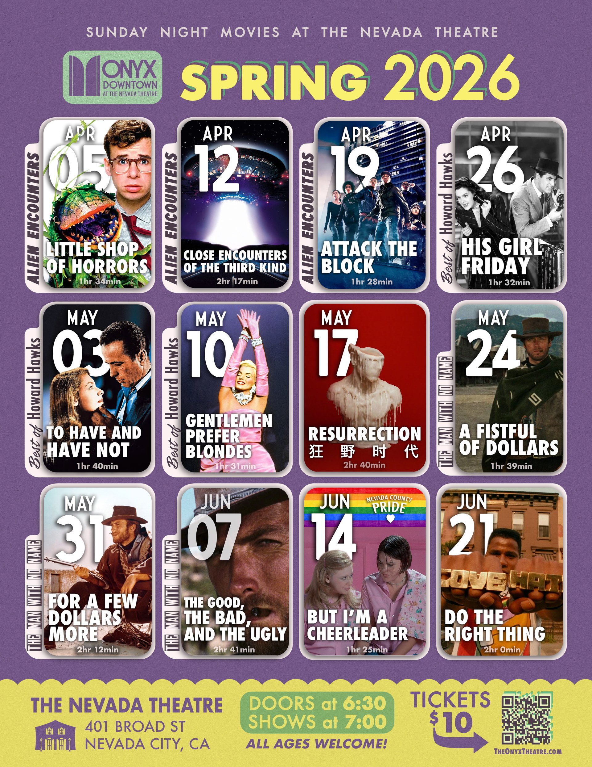 Spring 2026 calendar