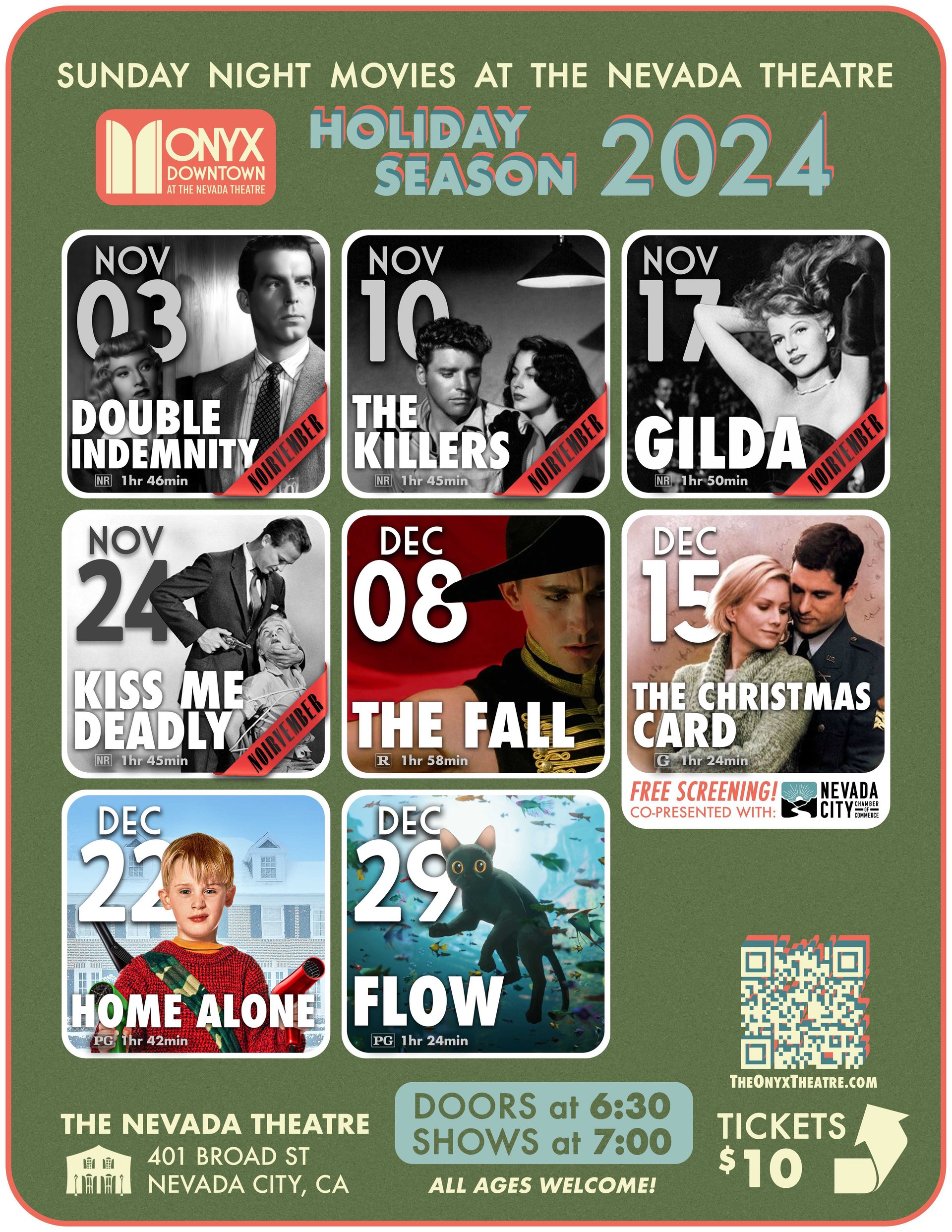 OD Holiday 2024 calendar