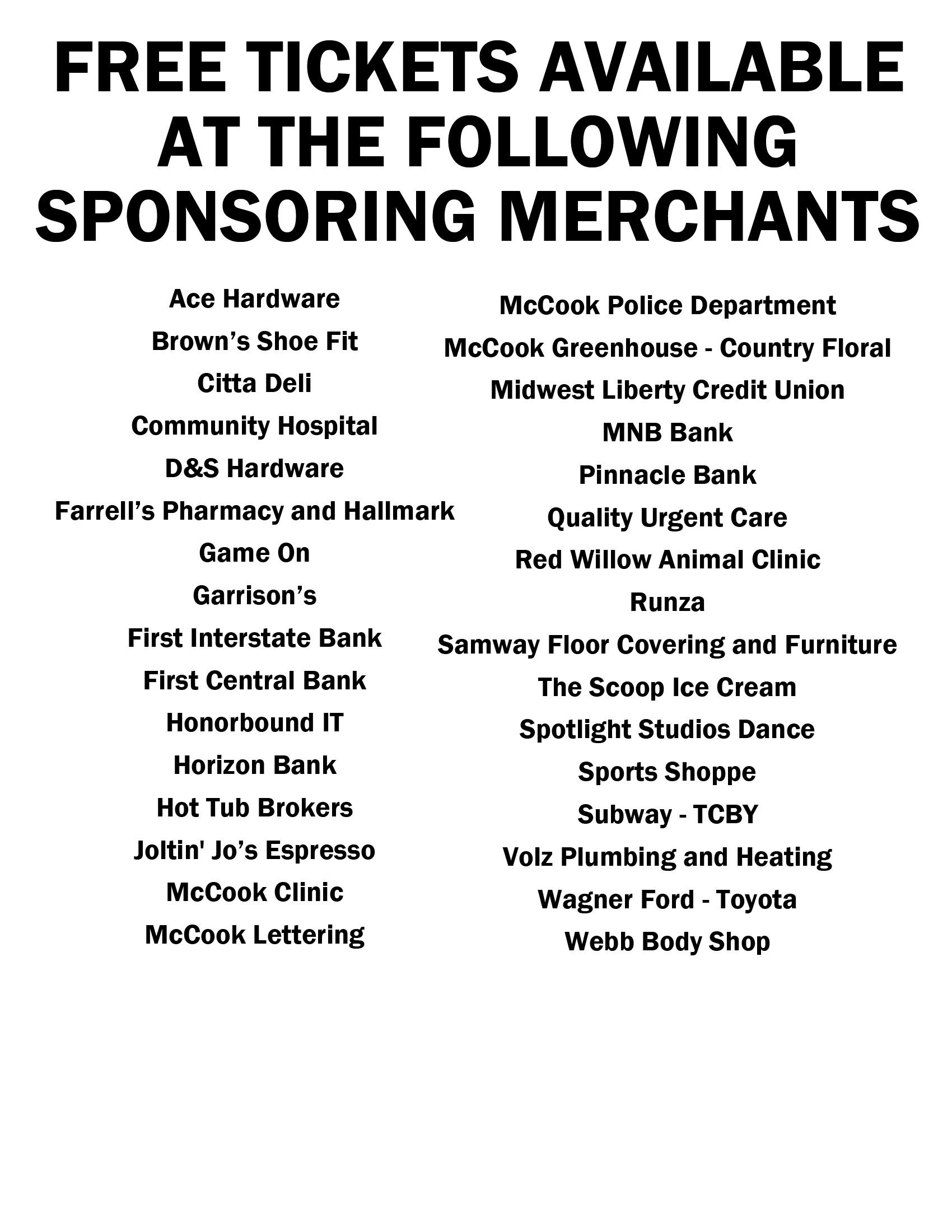 Sponsors of the Free Holiday Movies