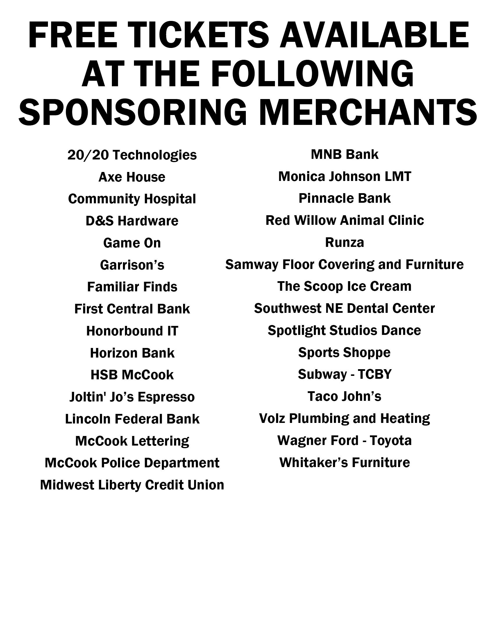 Sponsors of the Free Holiday Movies