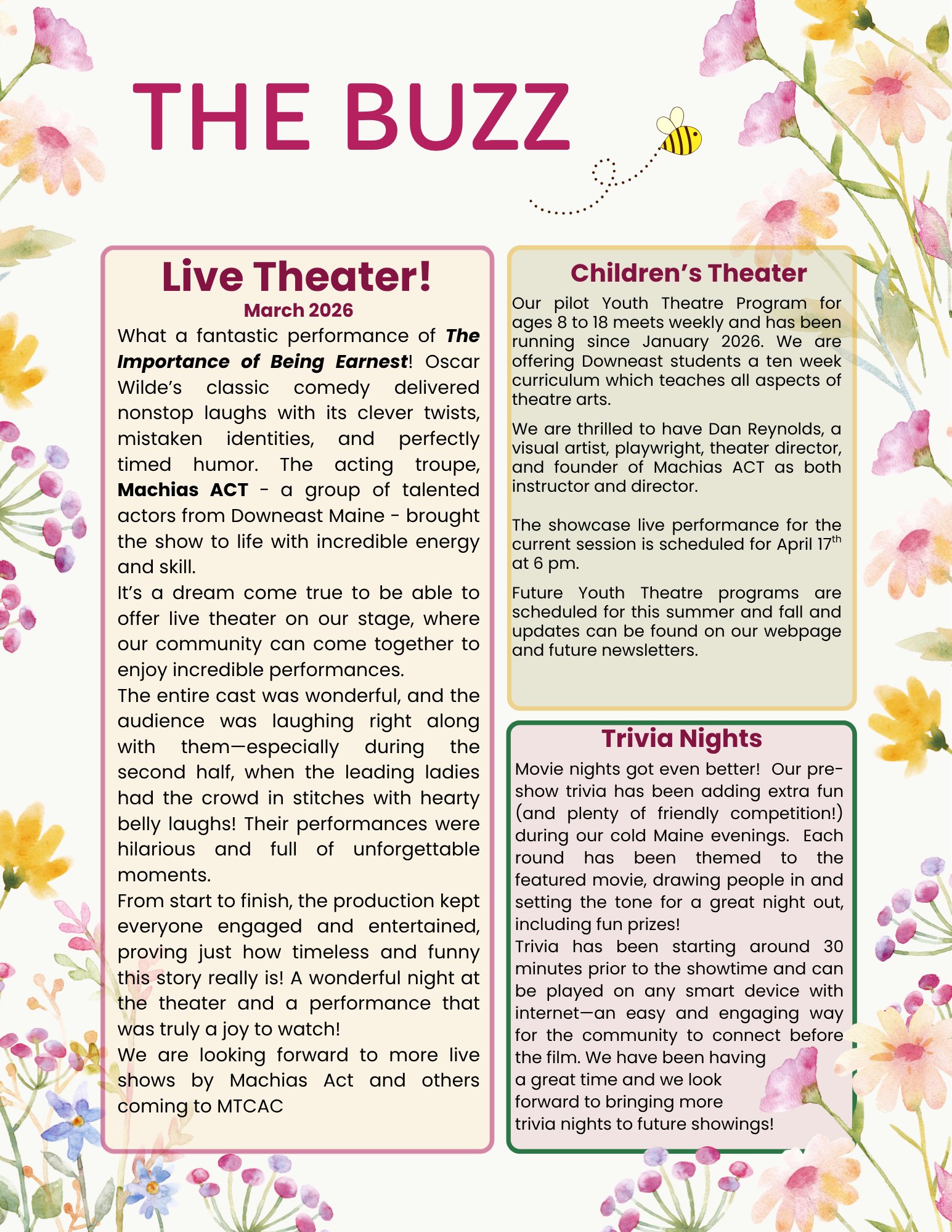 Spring 2026 Newsletter