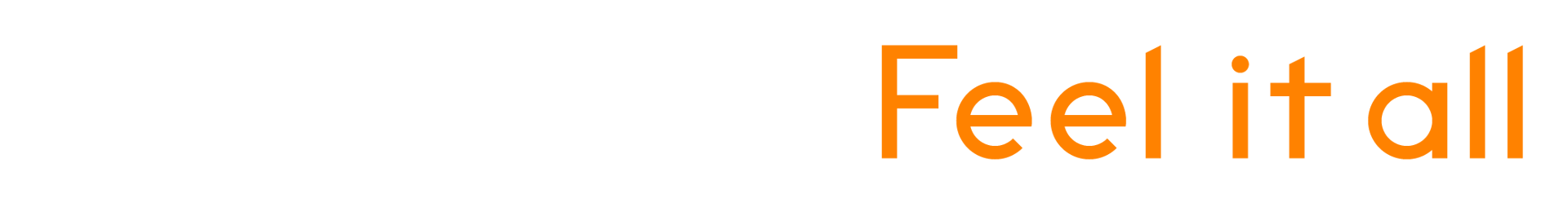 white text: D-BOX orange text: Feel it all