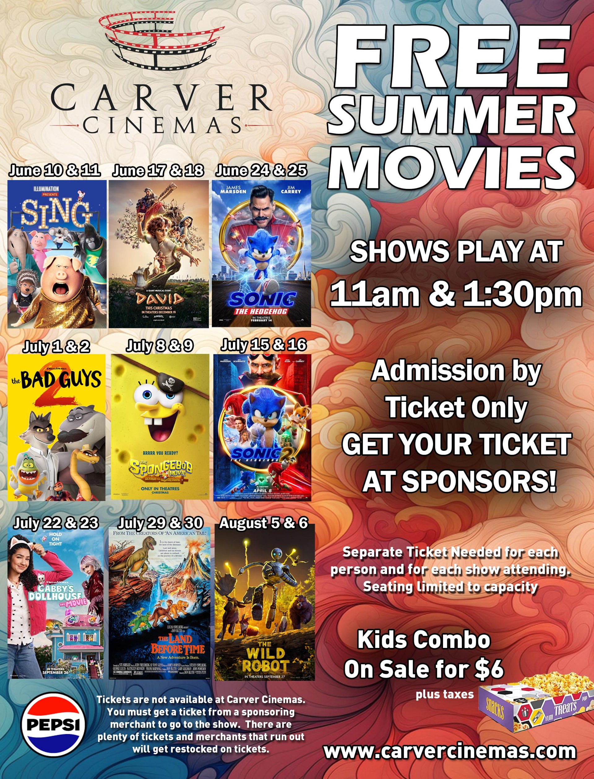 Free Summer Movies 2026