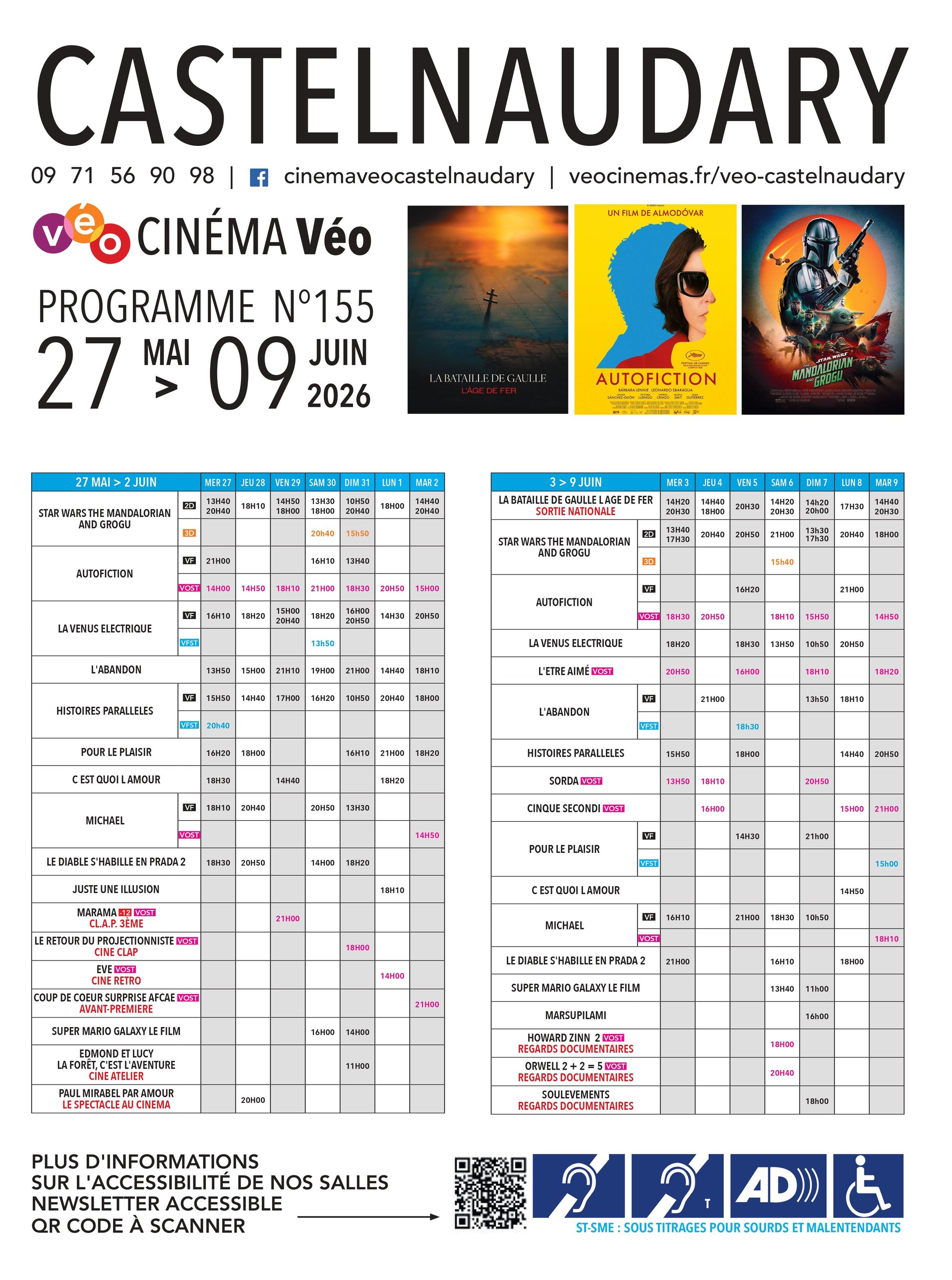 Programme du 13 au 26 mai