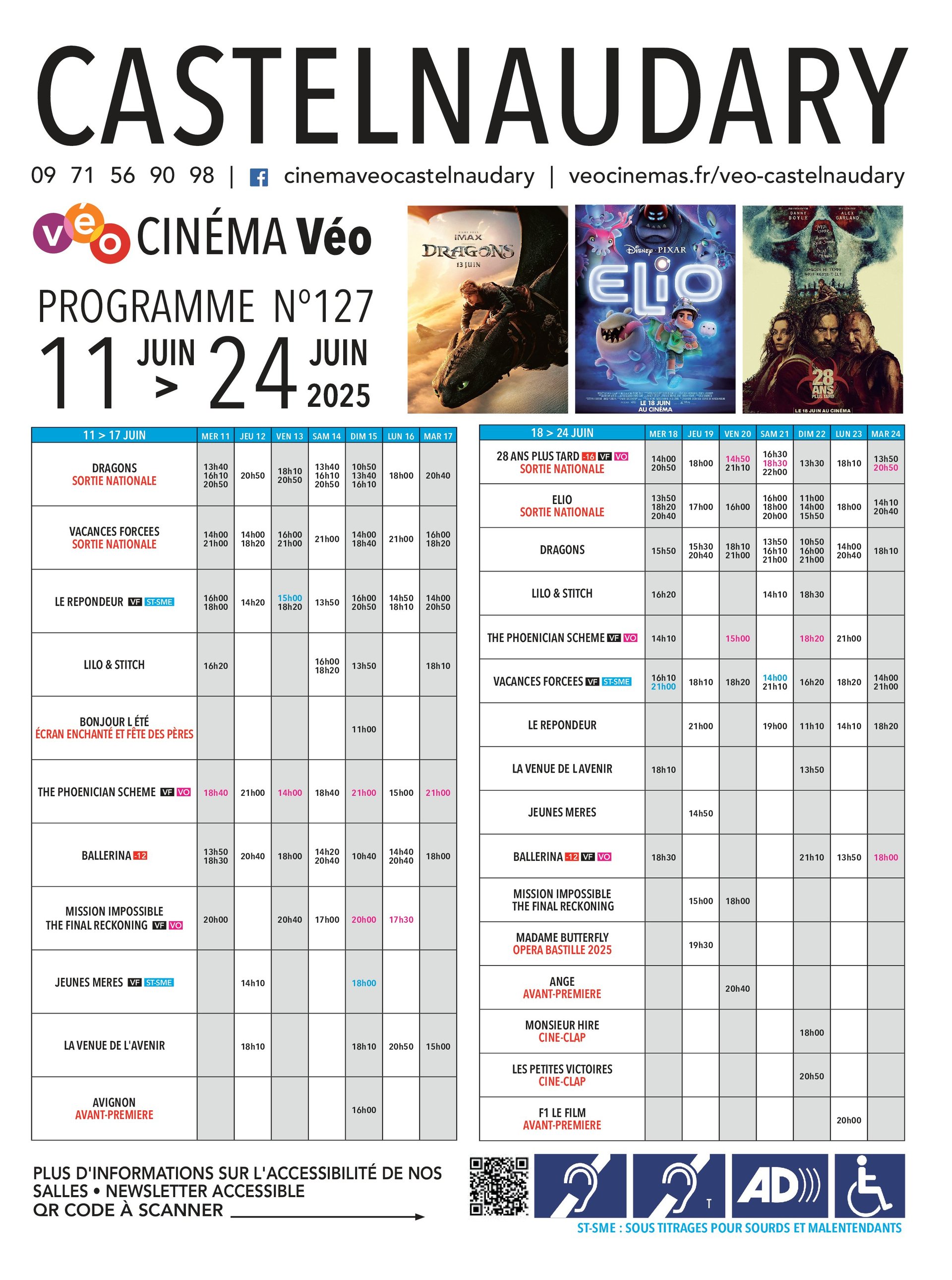 Programme du 11 au 24 juin